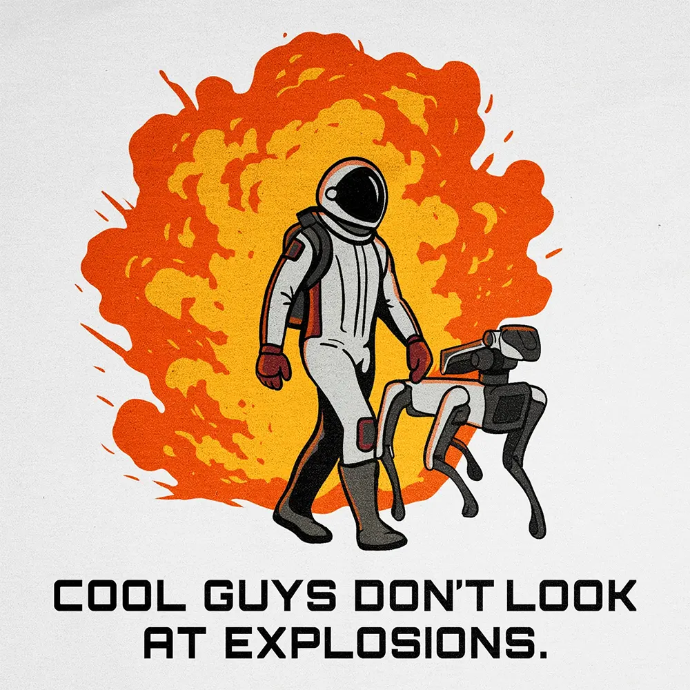 Bluza Kangurka Cool Guys Don't Look At Explosions - Image 2