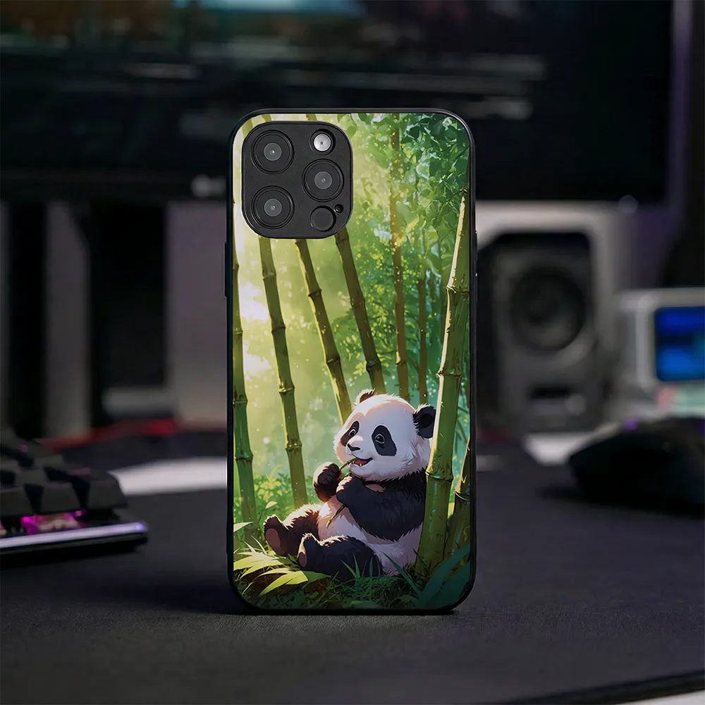 Etui szklane Panda I Smakowity Bambus