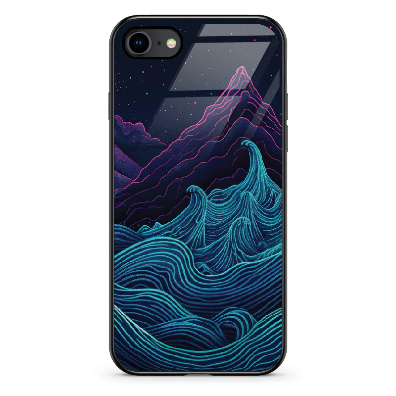 Etui szklane Retrowave Mountains - Image 128