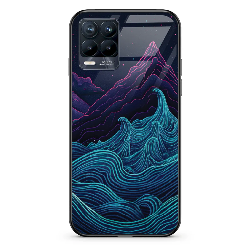 Etui szklane Retrowave Mountains - Image 28