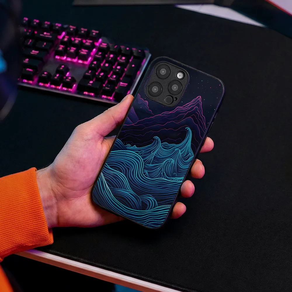Etui szklane Retrowave Mountains - Image 5