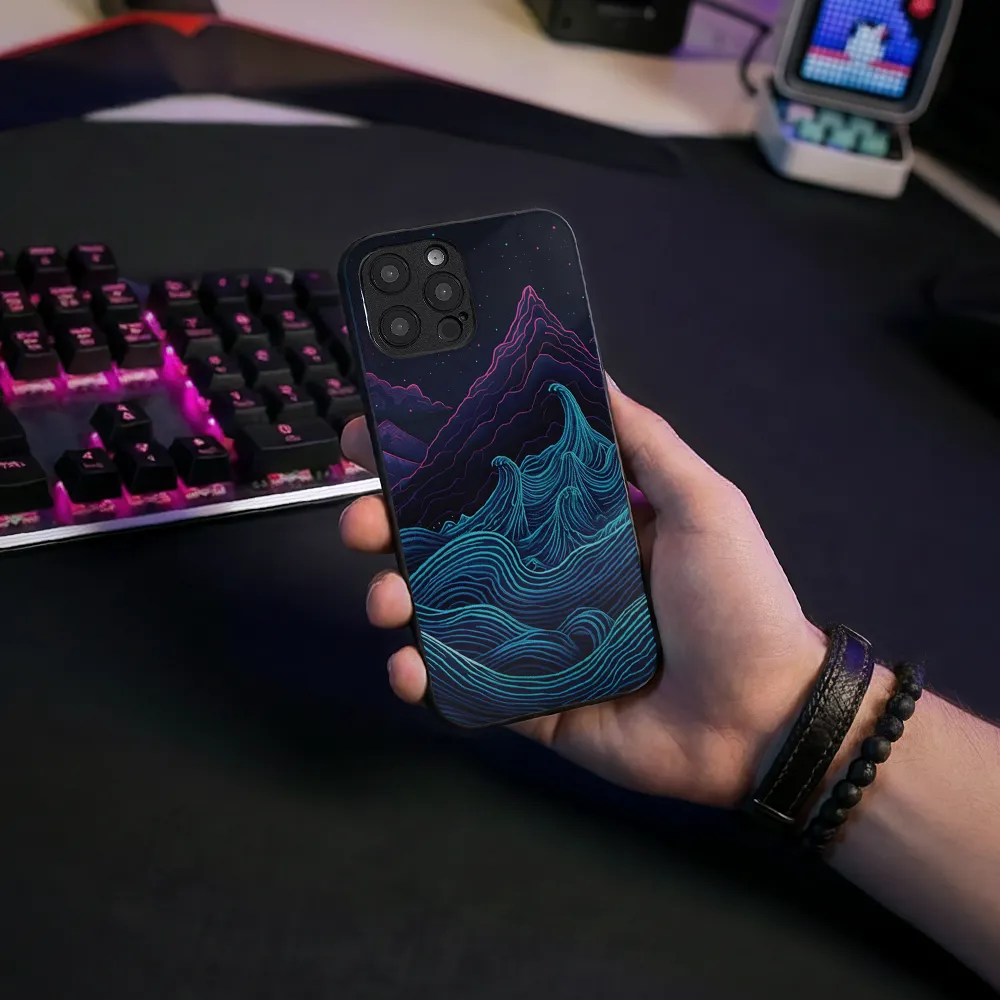 Etui szklane Retrowave Mountains - Image 6