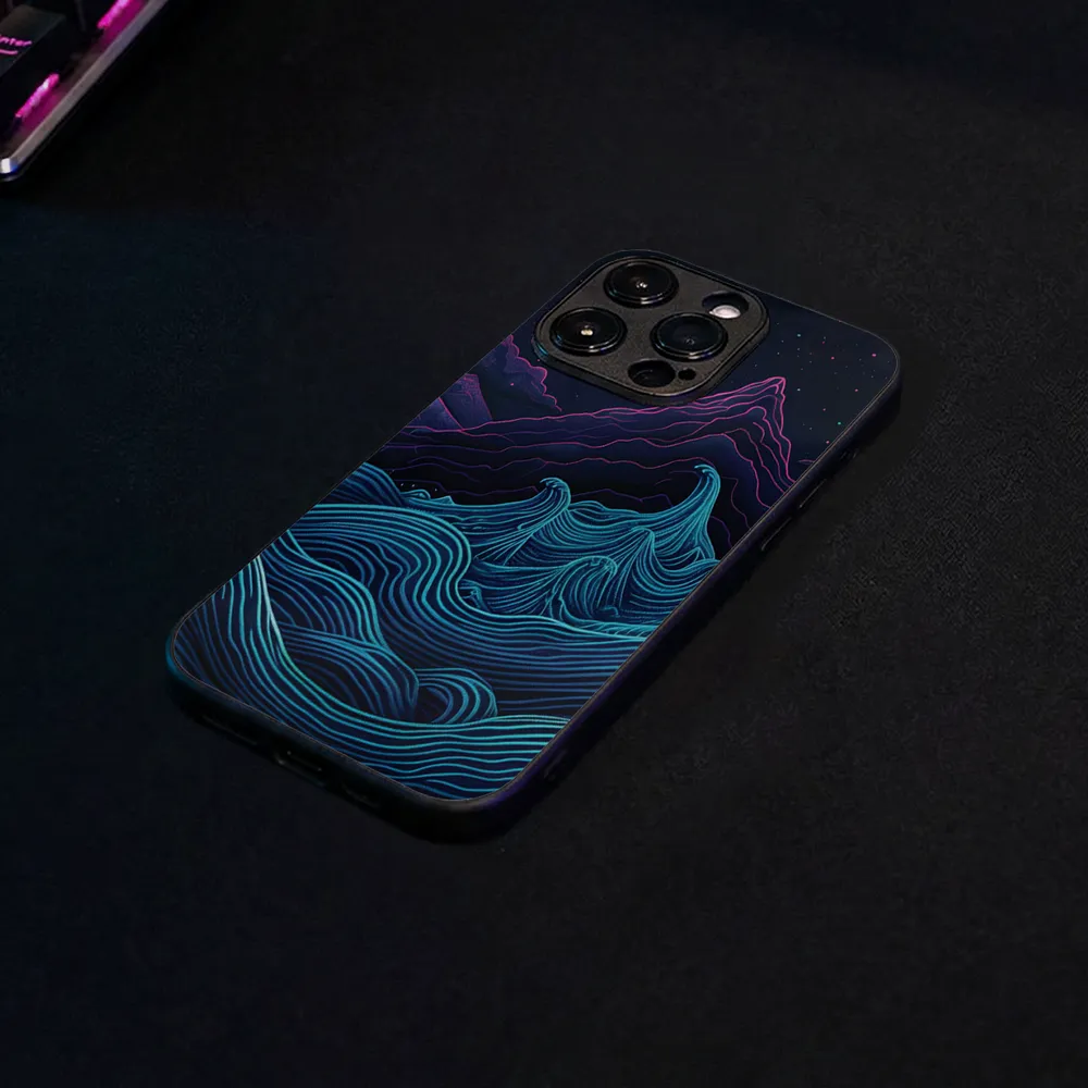 Etui szklane Retrowave Mountains - Image 7
