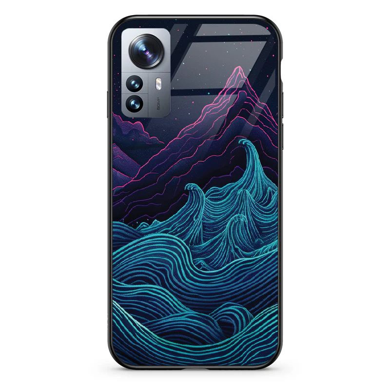 Etui szklane Retrowave Mountains - Image 77