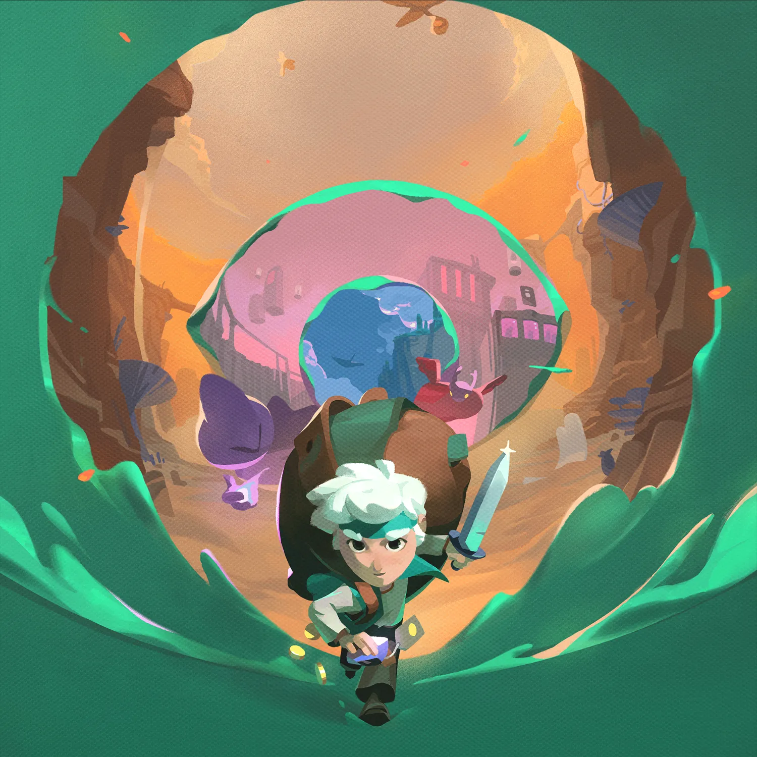 Moonlighter 2 The Endless Vault Drawstring Backpack - Image 2
