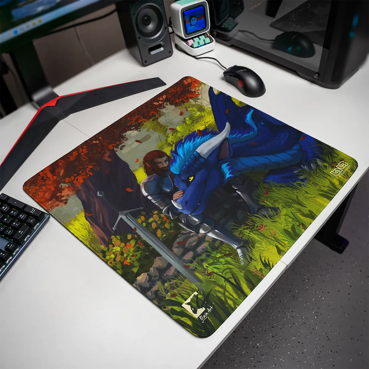 Podkładka pod Mysz Dragon and Knight - Image 19