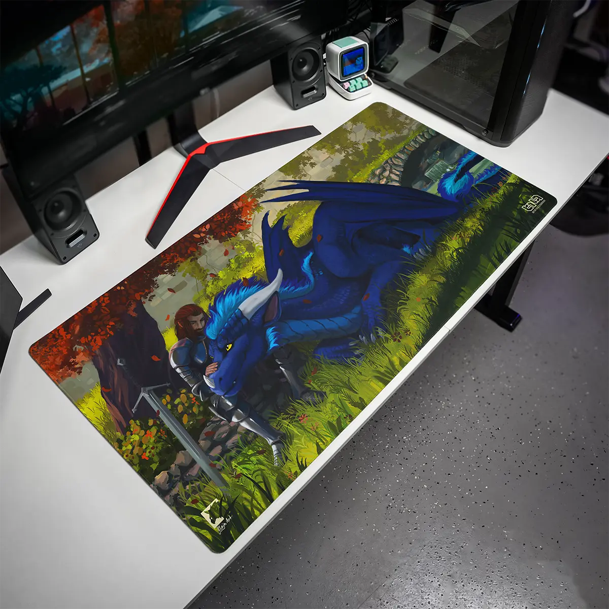 Podkładka pod Mysz Dragon and Knight - Image 4