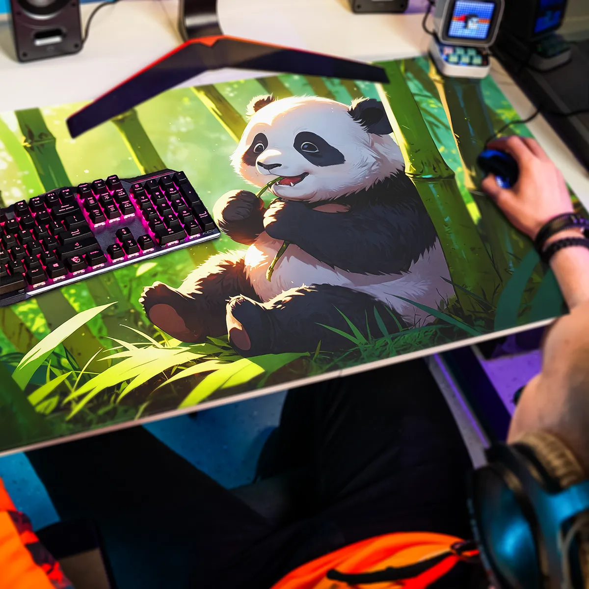 Podkładka pod Mysz Panda i Smakowity Bambus - Image 2