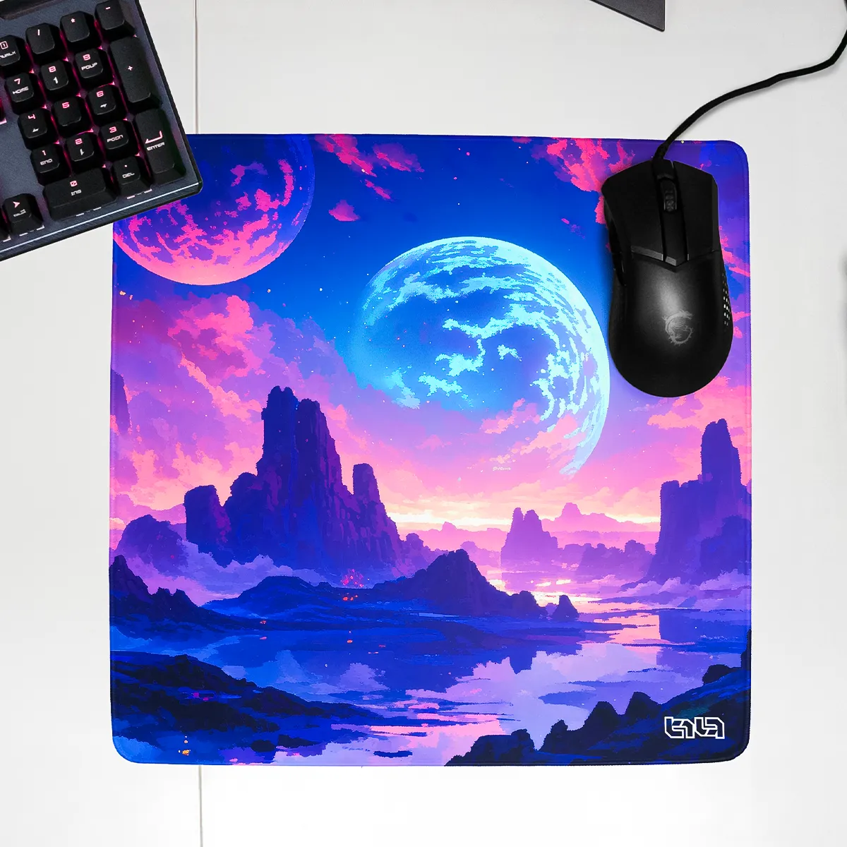 Podkładka pod Mysz Planeta Neonu - Image 24