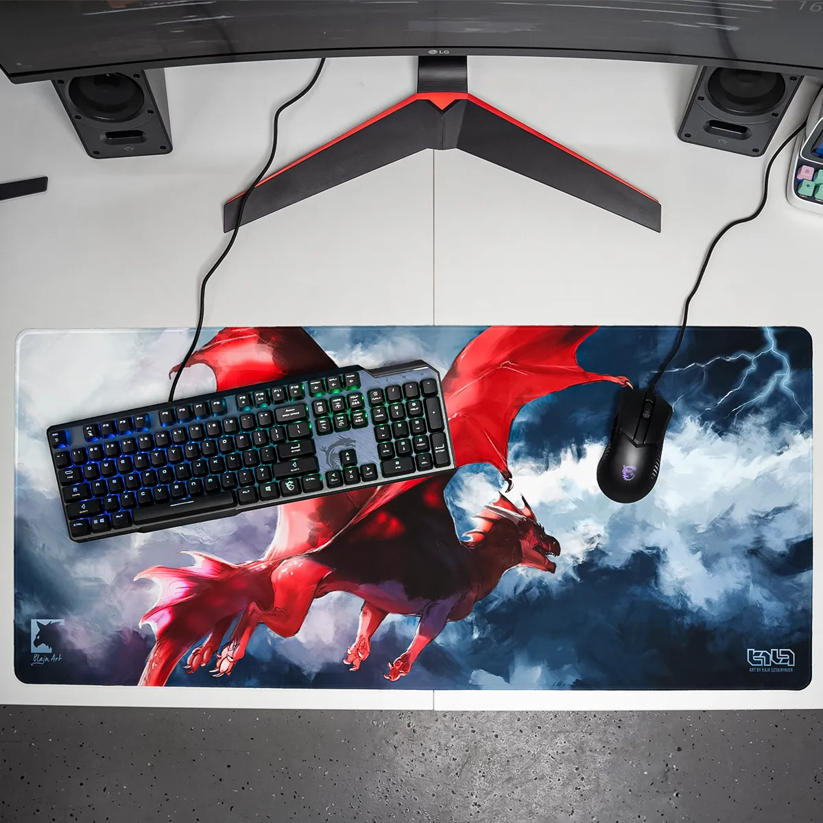 Podkładka pod Mysz Red Dragon - Image 11