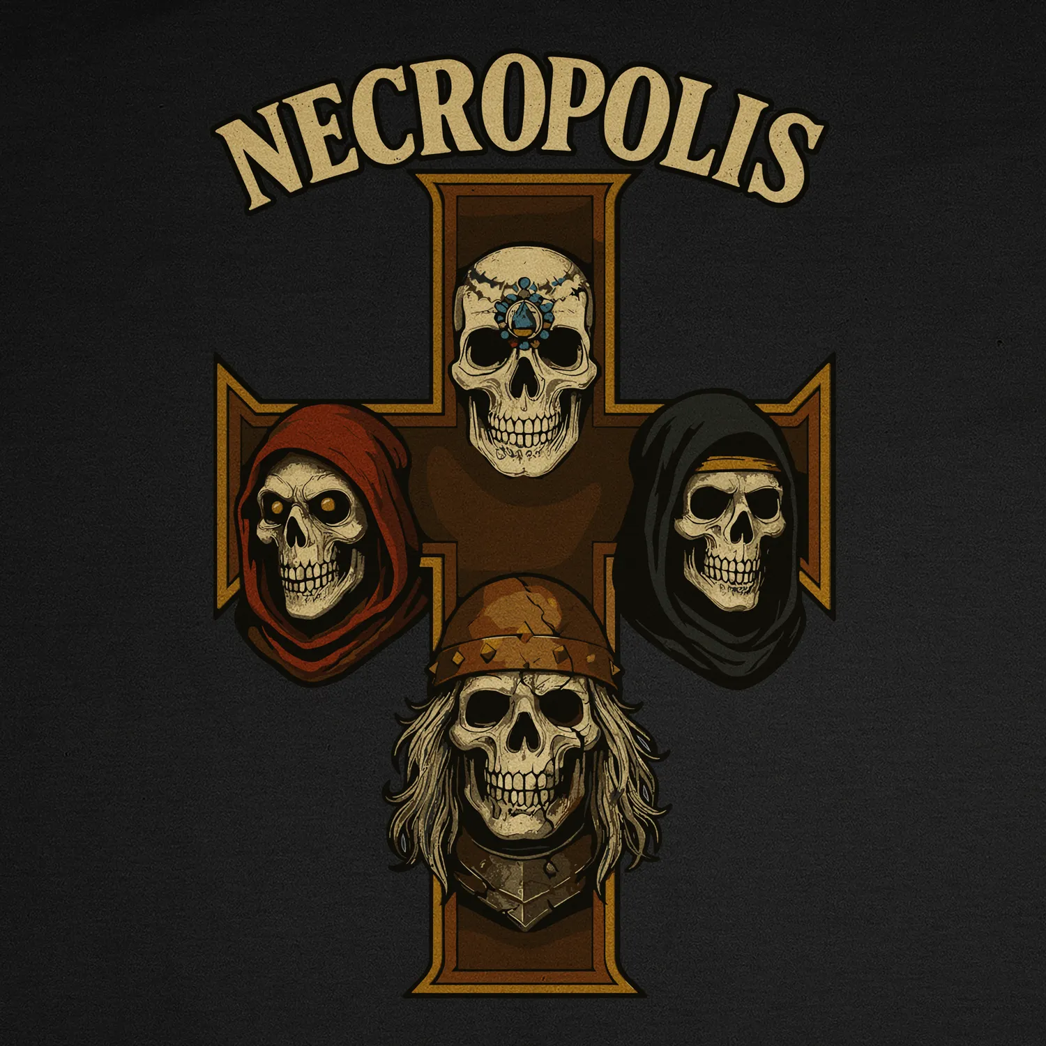 T-shirt Necropolis Cross - Image 2